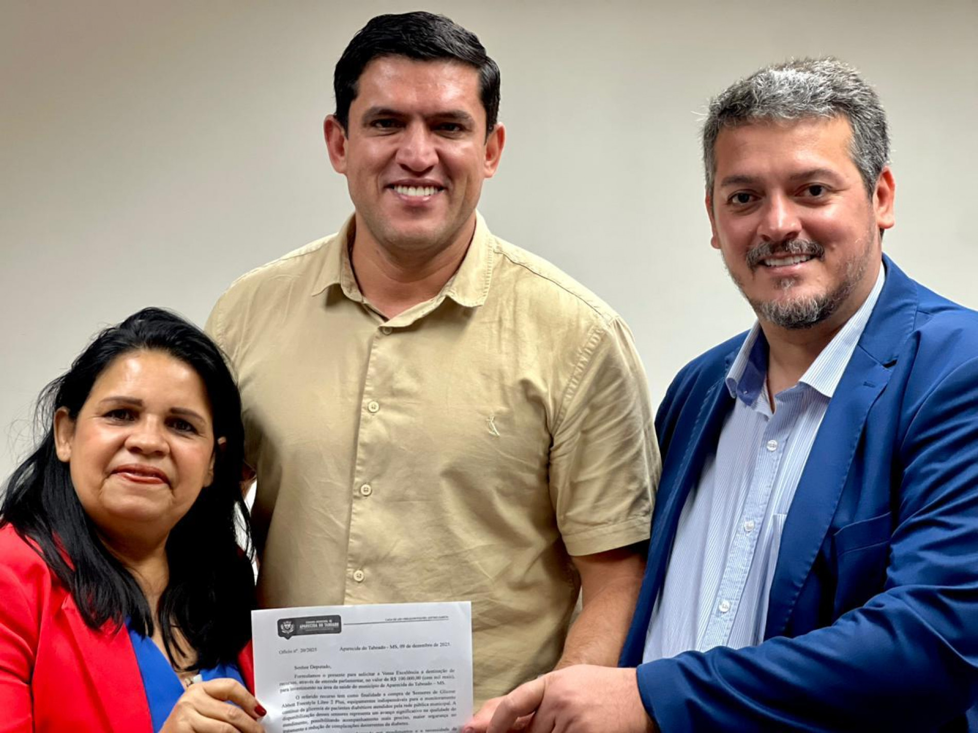 Parlamentares Patricia da Sa&uacute;de e Ber Galter solicitam R$ 100 mil de emenda para aquisi&ccedil;&atilde;o de sensores de glicose destinados &agrave; sa&uacute;de 