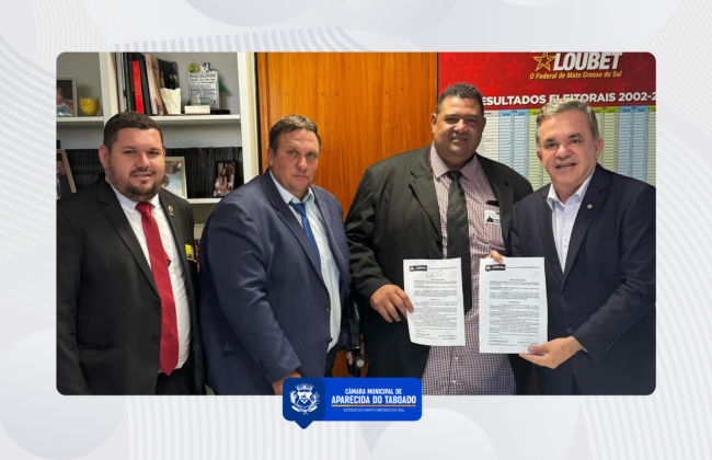 Poder Legislativo de Aparecida do Taboado agradece deputado Vander Loubet por mais de R$ 3 milh&otilde;es para infraestrutura