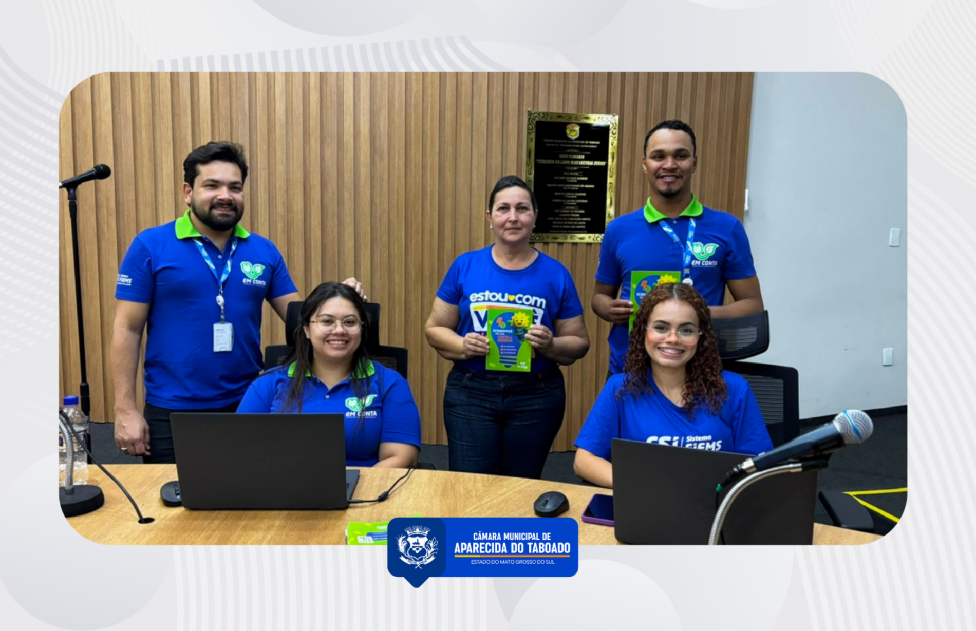 Vereadora Claudia Padim representa a C&acirc;mara Municipal na abertura do Plant&atilde;o do Em Conta em Aparecida do Taboado