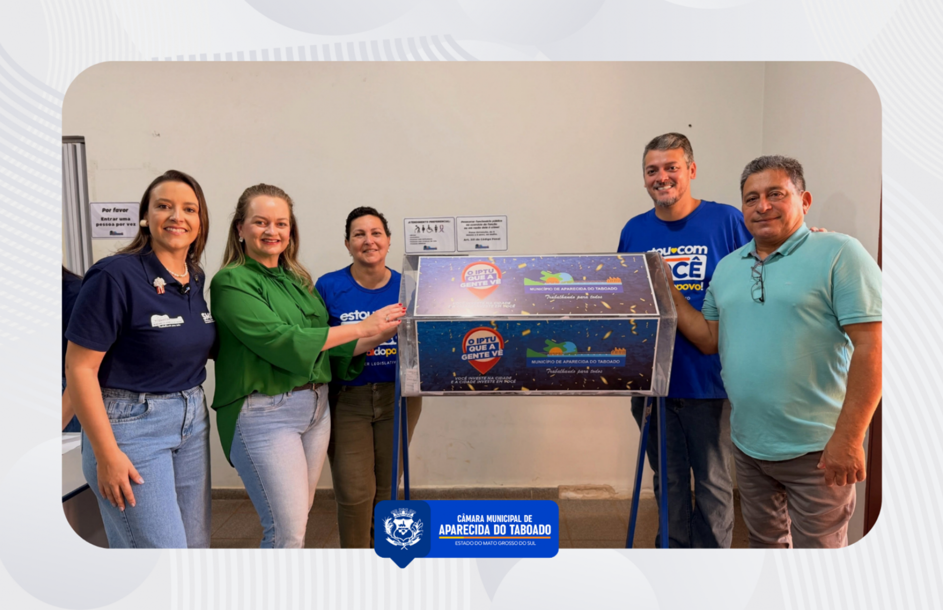 C&acirc;mara Municipal participa do Sorteio do IPTU 2026.