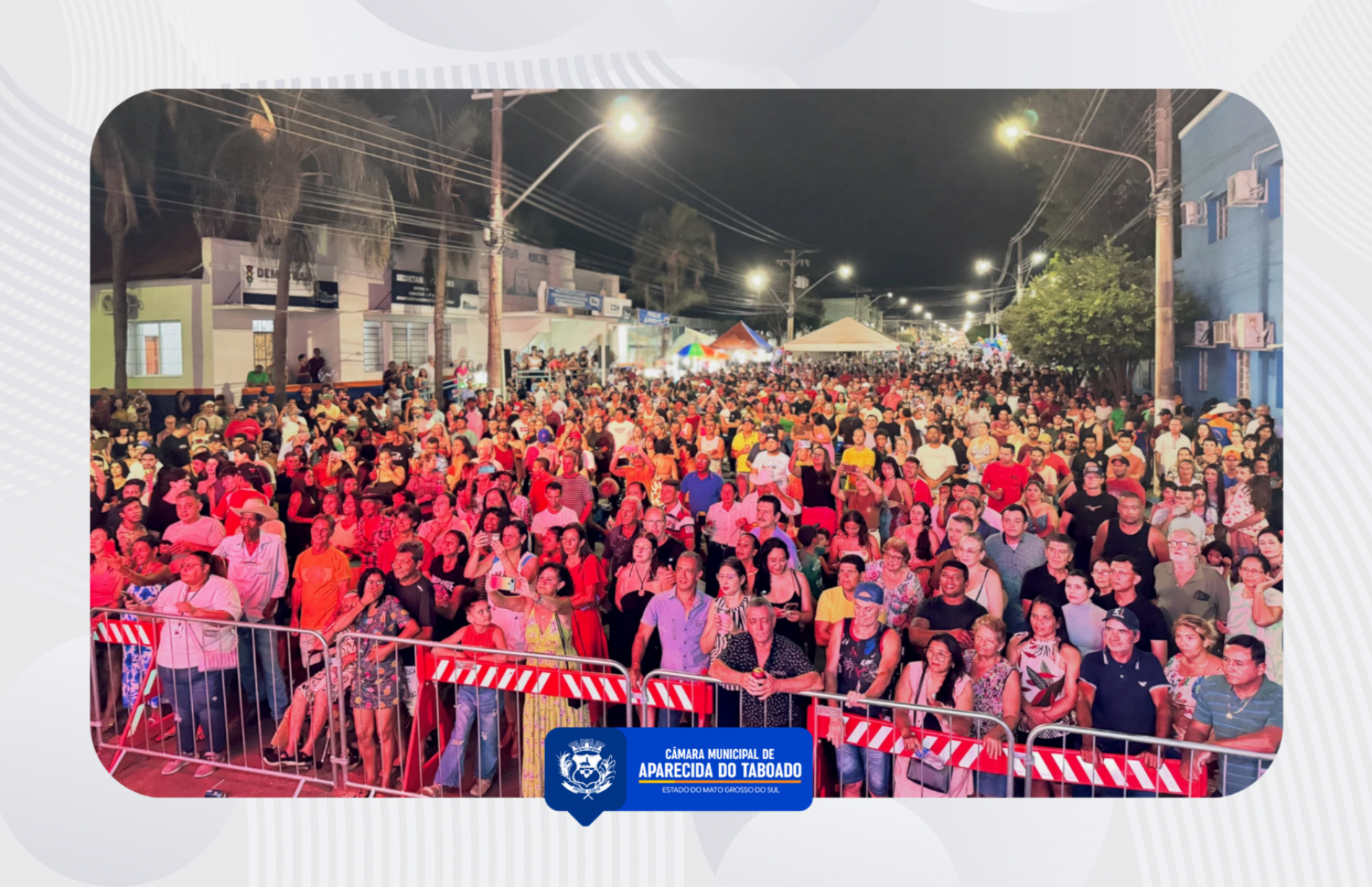 C&acirc;mara Municipal participa das comemora&ccedil;&otilde;es pelos 78 anos de Aparecida do Taboado