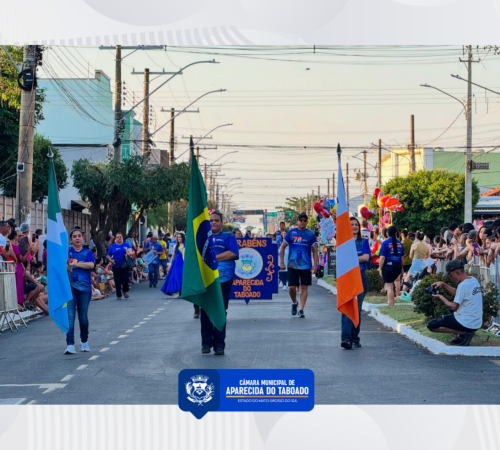 Legislativo prestigiou Desfile C&iacute;vico que celebrou os 78 anos de Aparecida do Taboado